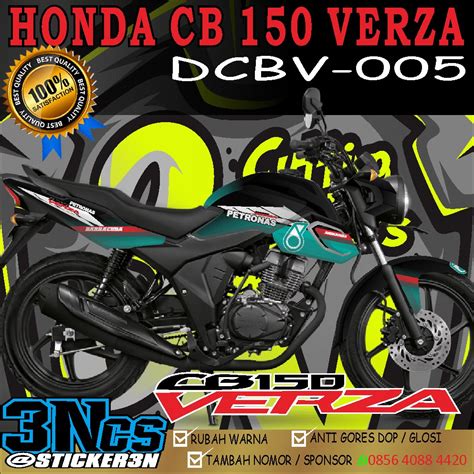 Jual Decal Honda CB Verza 150 Petronas Fullbodi Decal Hologram CB 150