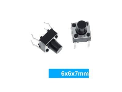 Pulsador Micro Switch Dip 6x6x7mm Push Button X 10 Unidades GENERICO