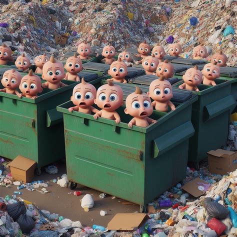 Pixars Dumpster Babies : r/weirddalle