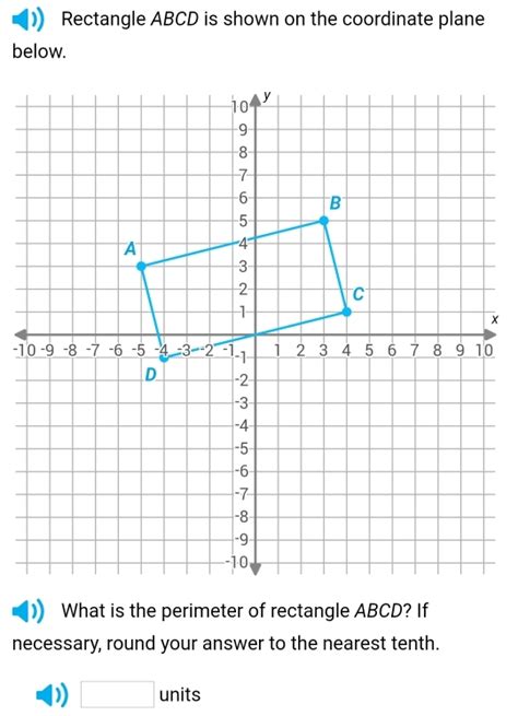 Solved Rectangle Abcd Is Shown On The Coordinate Plane Below X