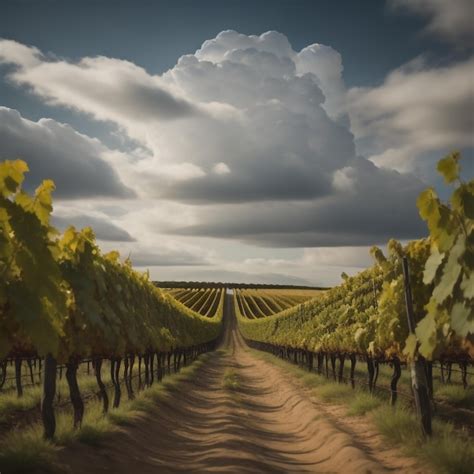 Premium Photo | Vineyard landscape