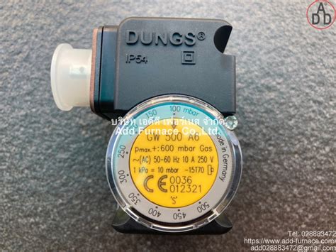 GW 500 A6,Dungs 100 to 500mBar - Thailand Pressure Switch Agent