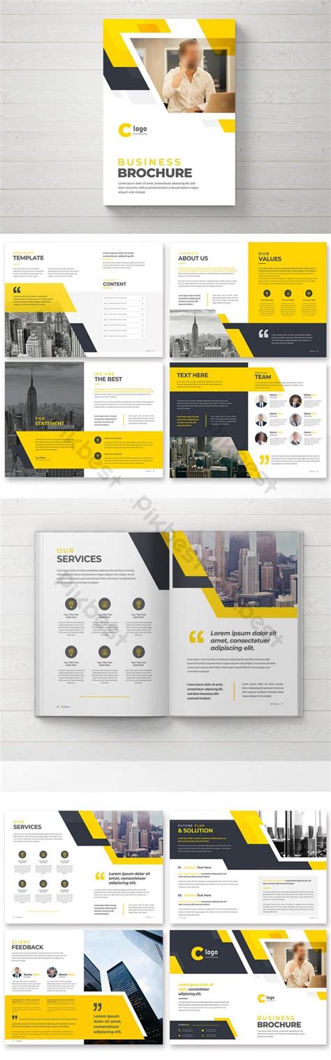 Corporate Company Profile Template Design Eps Free Download Pikbest