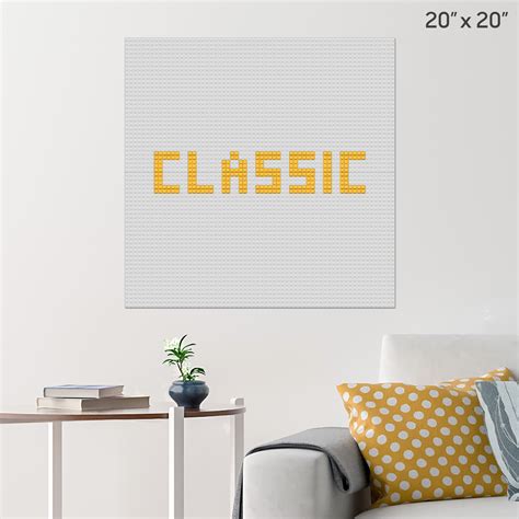 Classic Wall Poster Build Your Own With Bricks Brik