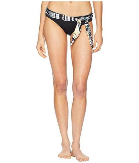 Becca By Rebecca Virtue Handkerchief Reverse Belted Bikini Bottom