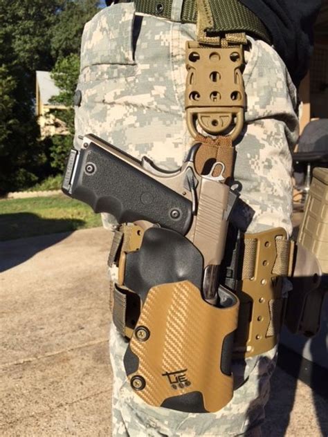 Kimber Kydex Drop Leg Holster From Tie Tactical Tactical Holster Gun Holster Drop Leg Holster