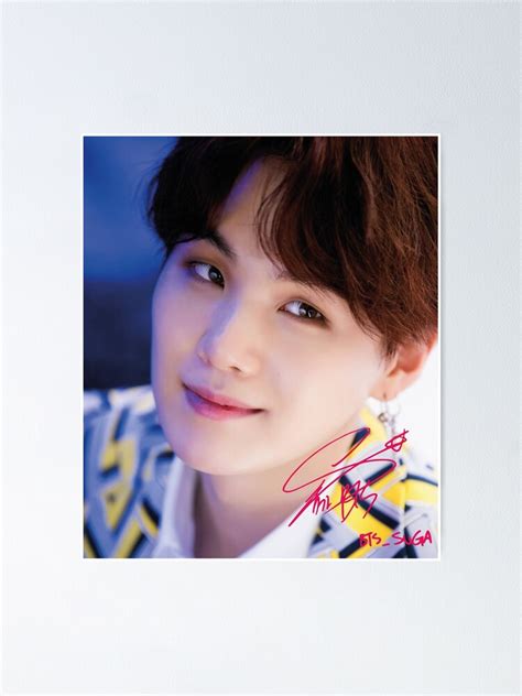 Bts Suga Min Yoon Gi Poster For Sale By Swanfordesigns Redbubble