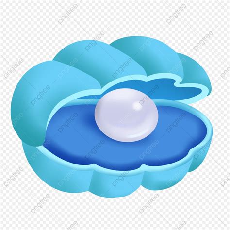 Clam And Pearl Clipart Vector, Blue Pearl Clam Shells, Clam Clipart ...