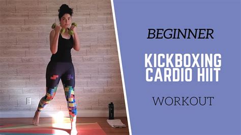 Beginner 24 Minute Cardio Kickboxing Hiit Workout With Dumbbells