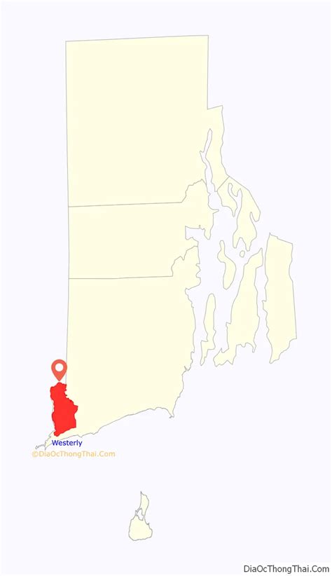 Map of Westerly CDP