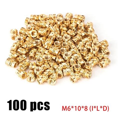 THREADED INSERT TWILL Knurled Injection Nut Thread Nuts Hot Melt Inset Nut 27 46 PicClick CA