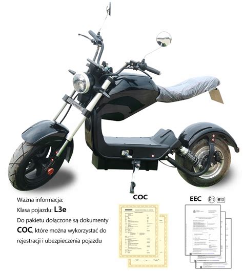 Eec Coc Kw Motocykl Elektryczny Citycoco Ah