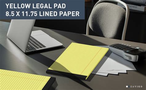 Amazon Yellow Legal Pads 8 5 X 11 6 Pack Wide Ruled Yellow