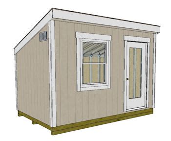 8x12 Lean To Shed Plans