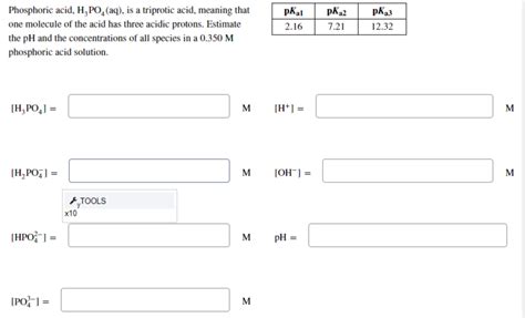 Solved Phosphoric acid, H3PO4(aq), is a triprotic acid, | Chegg.com