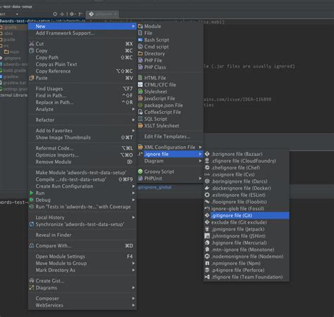 How To Add Files Folders To Gitignore In IntelliJ IDEA