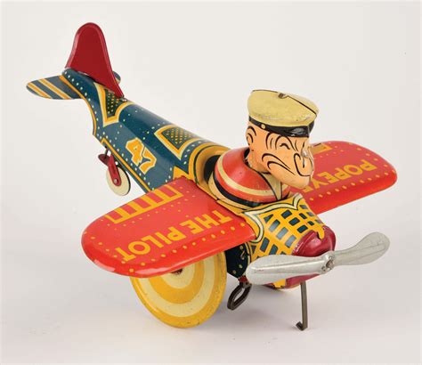 Lot Detail Marx Tin Litho Wind Up Aeroplane Toy In Rare Original Box