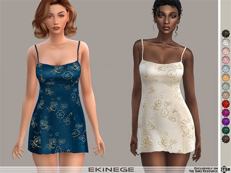 EKİNEGE Embellished Lace Mini Dress Download TSR