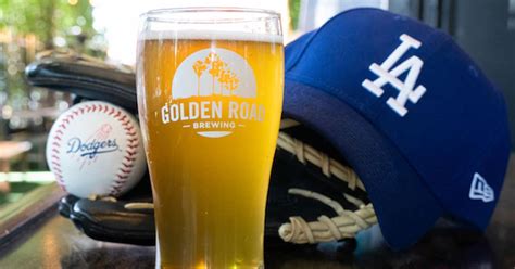 L A Dodgers Blonde Ale Golden Road Brewing Baseball Life
