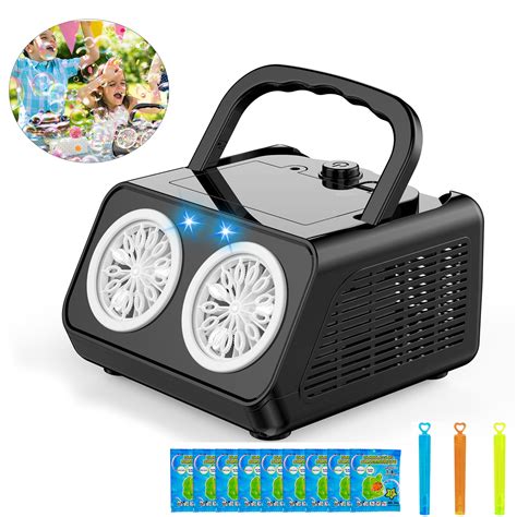 youloveit bubble machine automatic bubble blower machine  kids dual