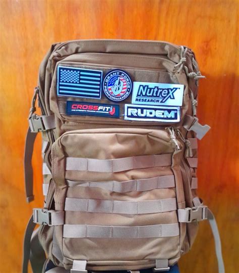 Military Backpack Brown Rudem Fitness Equipment