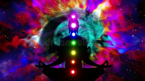 Meditation on the Balance of Chakras and Body Energy Stock Footage ...