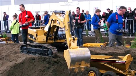 Xxl Rc Construction Site Big Scale Model Dump Trucks And Excavator In