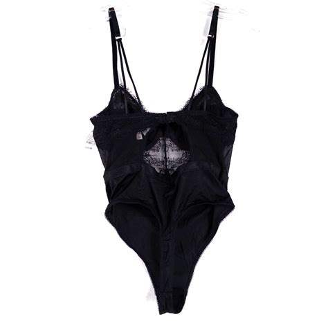 Auden Women S Underwire Lace Lingerie Bodysuit Size Small Black Thong