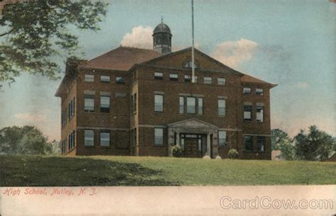 High School Nutley Nj Postcard