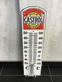 Ancien Thermom Tre Maill Castrol Plaque Maill E