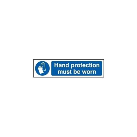 Mini Sign Hand Protection Must Be Worn