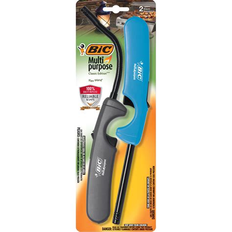 BIC Multi Purpose Classic Edition Lighter Flex Wand Lighter 2 Pack