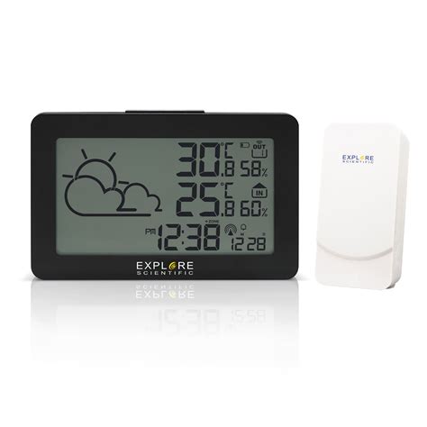 Explore Scientific Large Display Weather Station With Temperature And