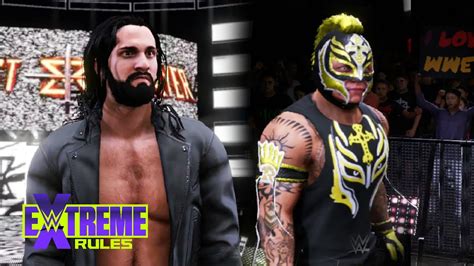 Extreme Rules 2020 Seth Rollins Vs Rey Mysterio WWE 2K20 YouTube