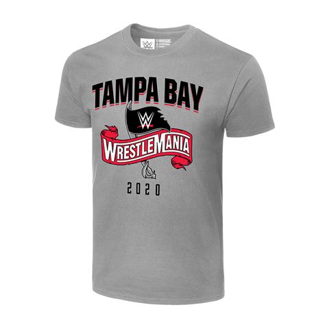 Wrestlemania 36 Sports Style Grey T Shirt Pro Wrestling Fandom