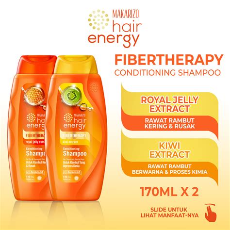 Jual Paket Makarizo Hair Energy Shampoo Untuk Rambut Kering Diwarnai