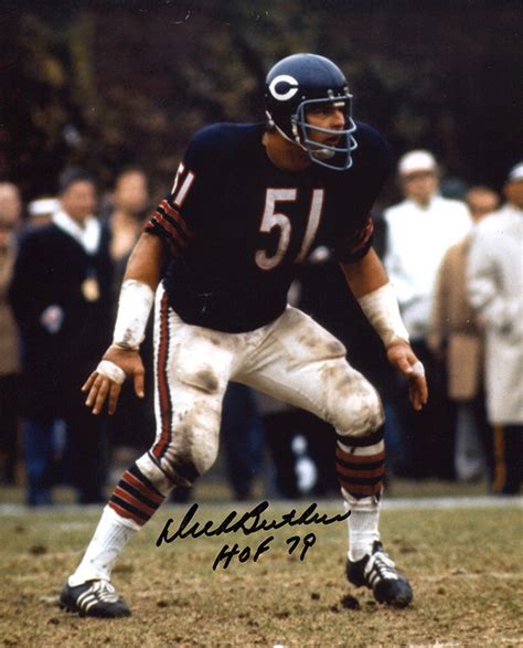 Dick Butkus Autographed Chicago Bears 8x10 Photo Inscribed Hof 79