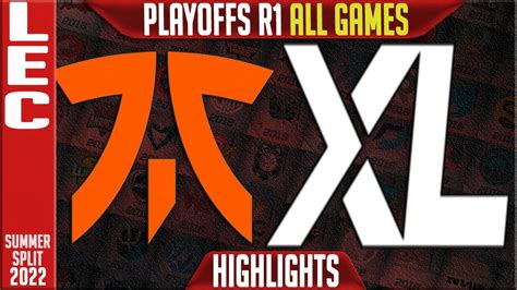 Fnc Vs Xl Highlights All Games Playoffs Lower Round Lec Summer