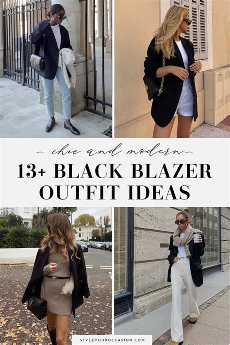 13+ Elevated Black Blazer Outfit Ideas For Women | Black blazer outfit ...