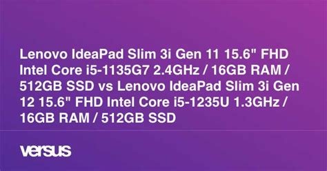 Lenovo Ideapad Slim 3i Gen 11 15 6 Fhd Intel Core I5 1135g7 2 4ghz 16gb Ram 512gb Ssd Vs