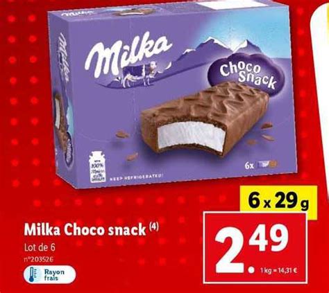 Promo Milka Choco Snack Chez Lidl Icatalogue Fr