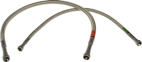 Dorman 819 839 Front Flexible Braided Stainless Steel Fuel Line Compatible With