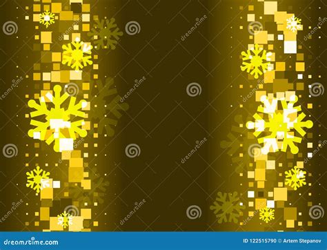 Gold Snowflakes Background stock vector. Illustration of ornament ...