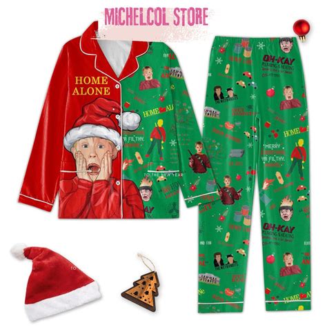 Christmas Home Alone Pajamas Home Alone Pajamas Set Holiday Etsy Hong