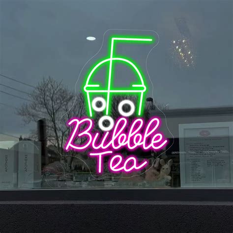 Boba Tea Neon Sign Bubble Tea Custom Led Light Milk Tea Neon Light