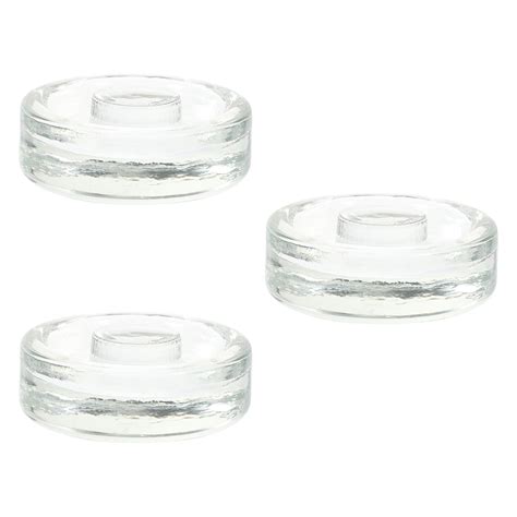 Glass Fermentation Weights With Handle 3pcs Clear Glass Fermenting Lid