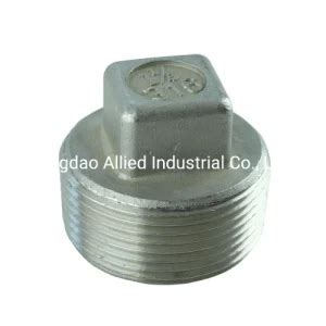 Stainless Steel Threaded Square Head Plug China Thread Screw Plug And