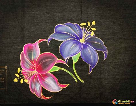 Fabric Painting Flower Designs Images | Best Flower Site