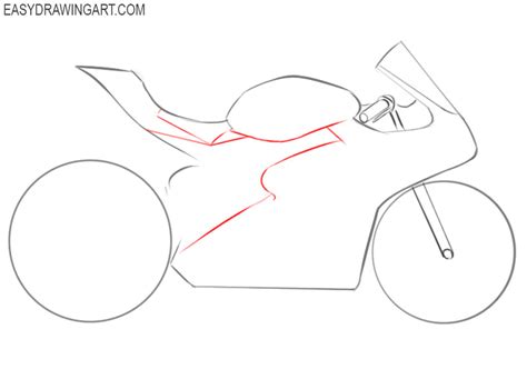 Motorcycle Drawing Simple