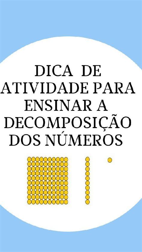 Pin By Educaari On Atividade De DecomposiÇÃo Dos NÚmeros